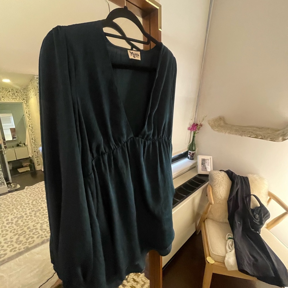 Show Me Your Mumu ~ SMYM ~ Forest Green Mini Dress ~ size small